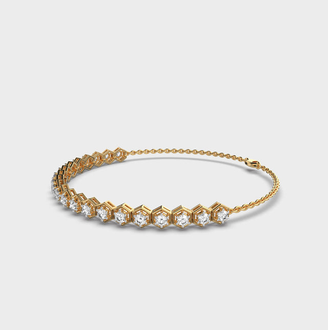 Sophisticated Spark Diamond Bracelet