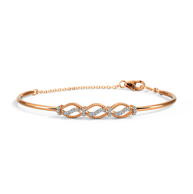 Exquisite Diamond Embrace Bracelet