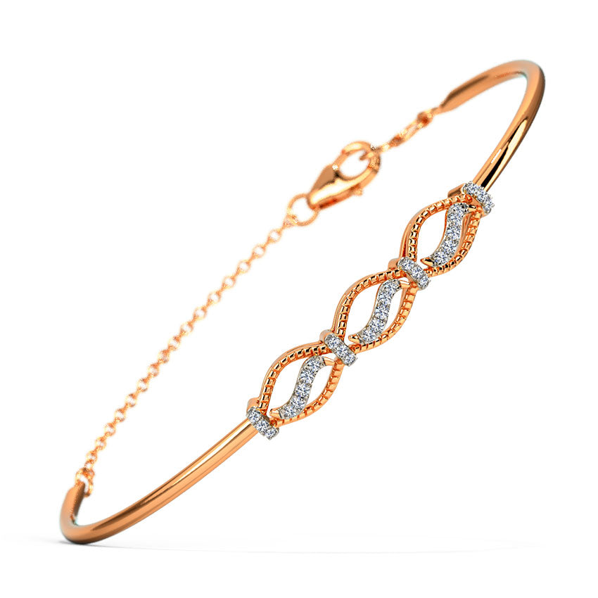 Exquisite Diamond Embrace Bracelet