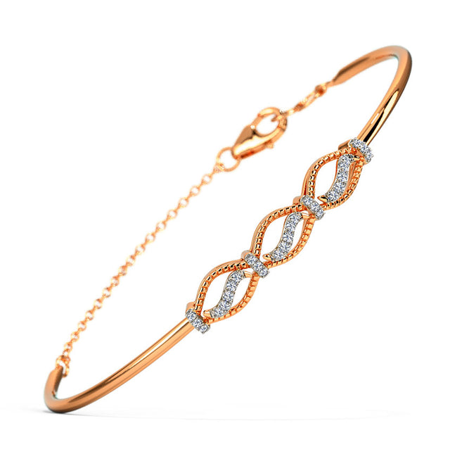 Exquisite Diamond Embrace Bracelet