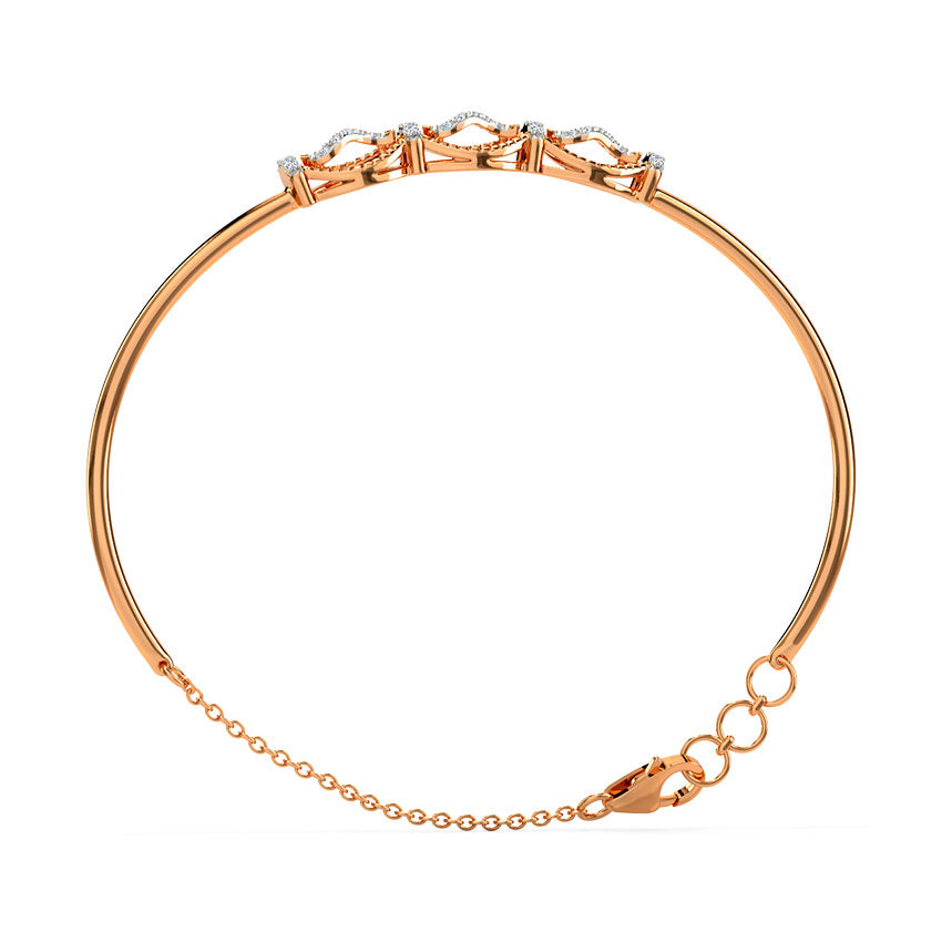 Exquisite Diamond Embrace Bracelet