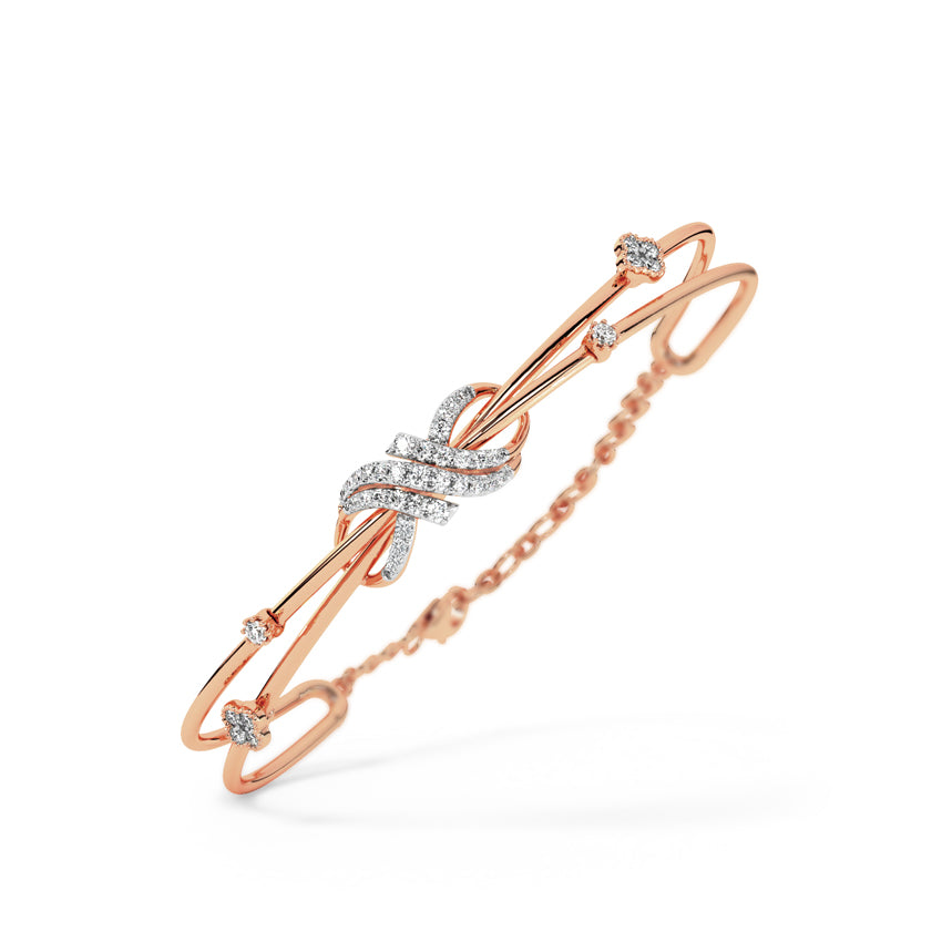 Elegant Halo Diamond Bracelet