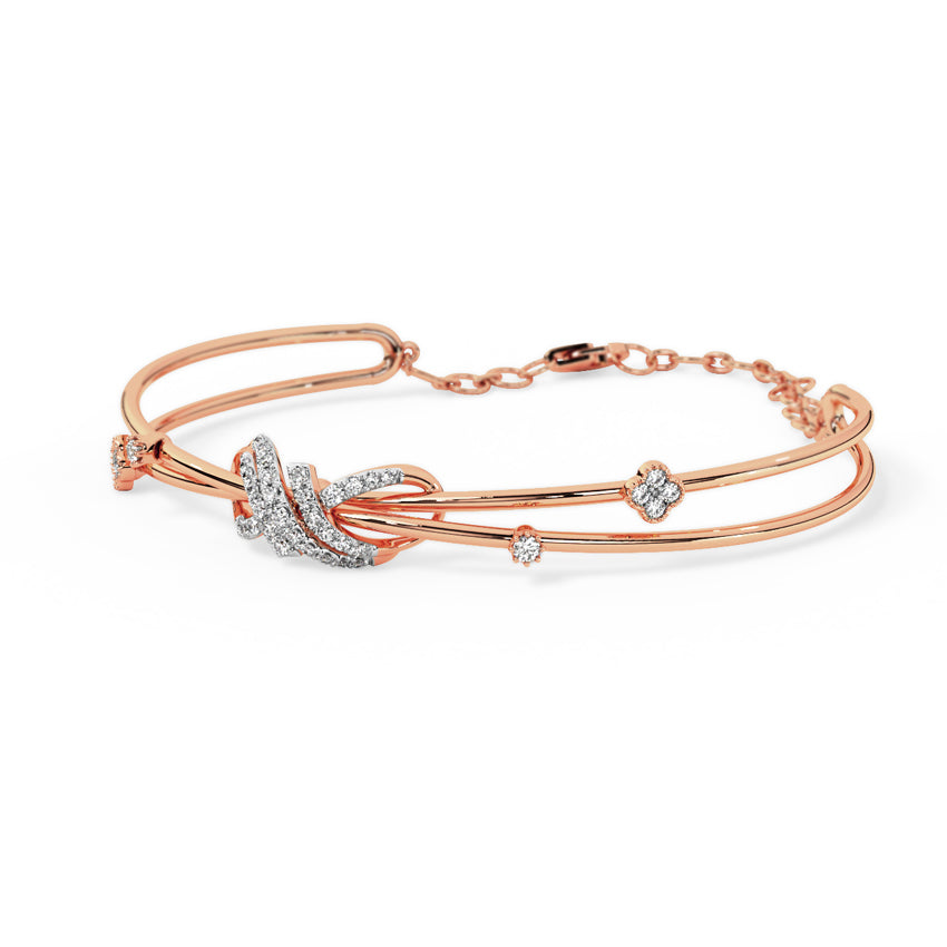 Elegant Halo Diamond Bracelet
