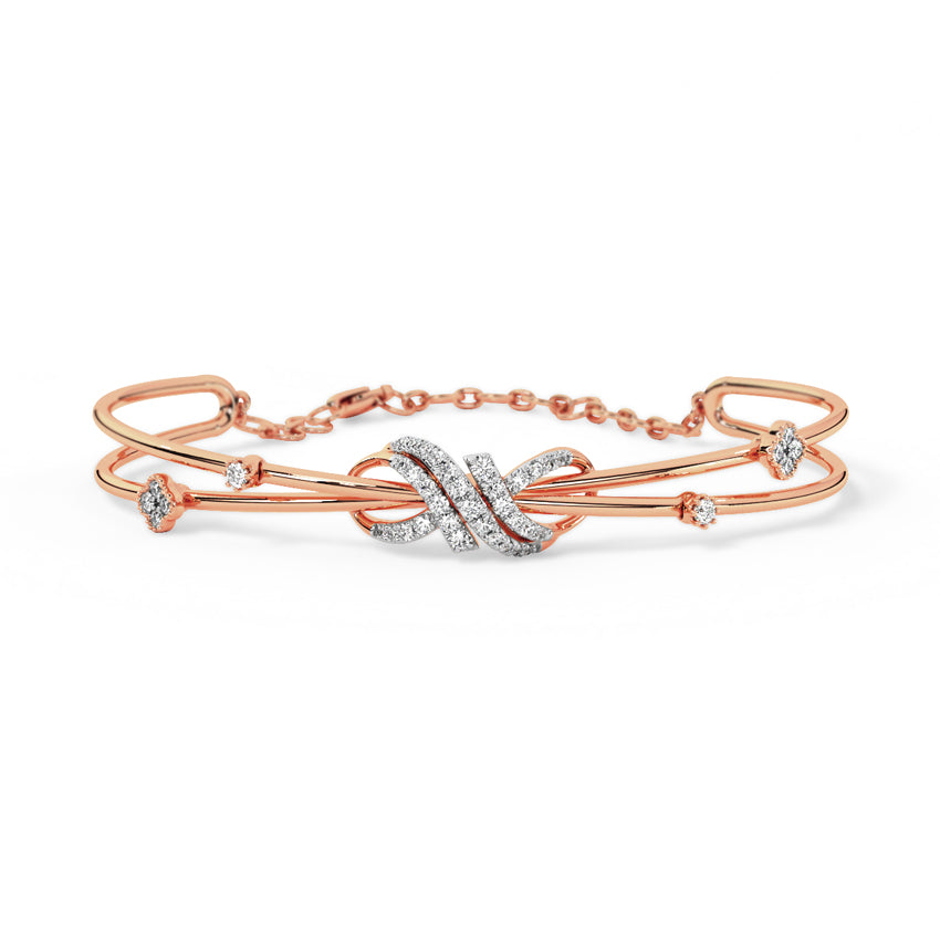 Elegant Halo Diamond Bracelet