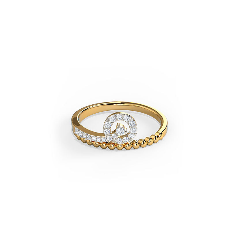 Sculpted in Sparkle: Designer Diamond Ring