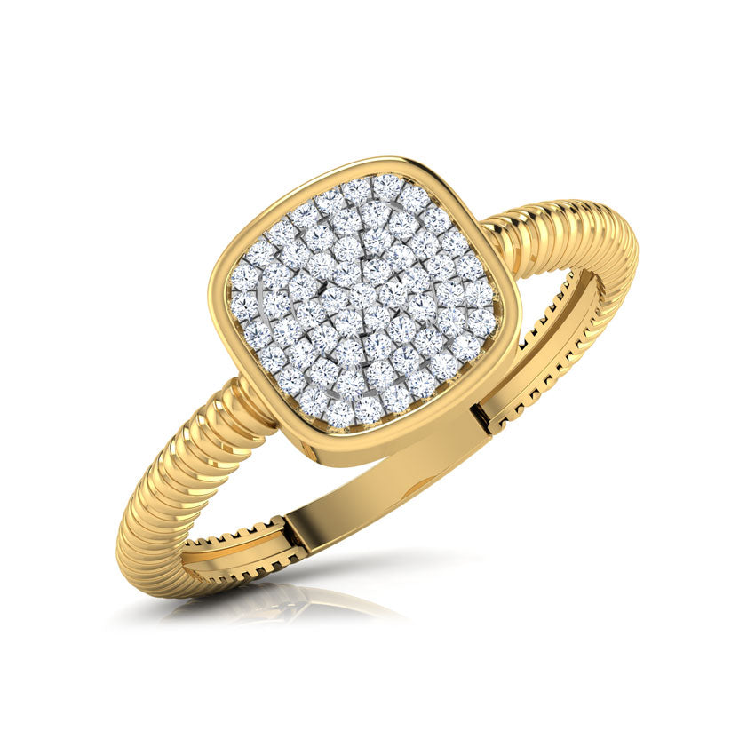 Luxurious Layers of Diamond: Designer Ring