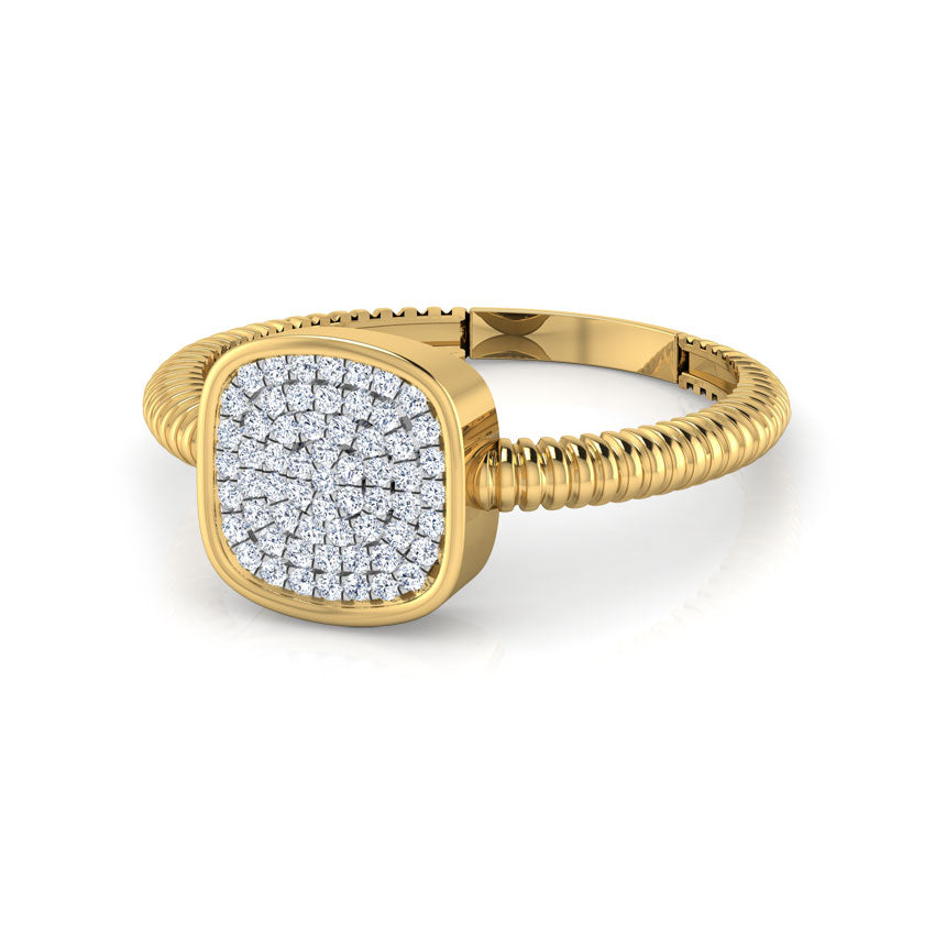 Luxurious Layers of Diamond: Designer Ring