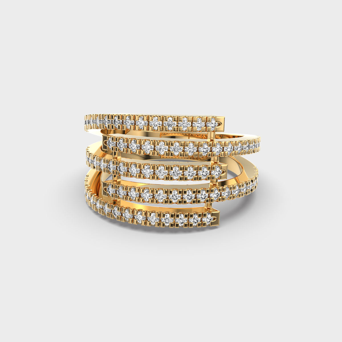 Sculpted in Perfection: Designer Diamond Ring
