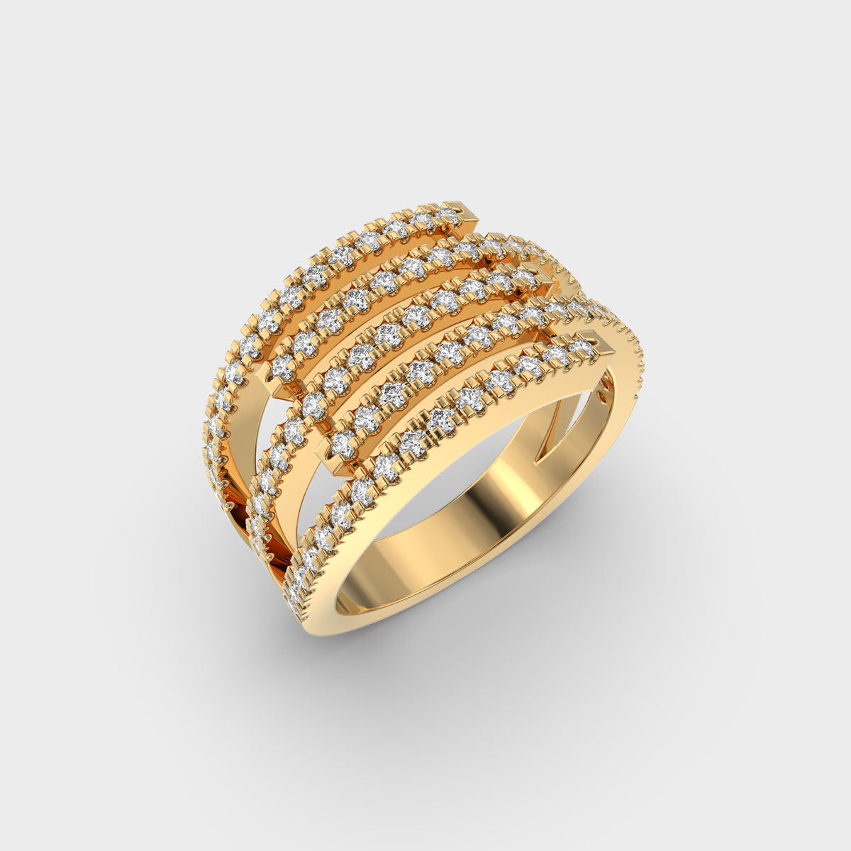 Sculpted in Perfection: Designer Diamond Ring