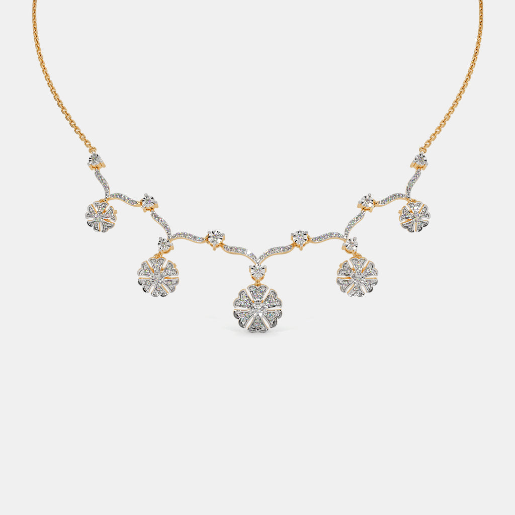 Glimmer in Grace: Premium Diamond Necklace