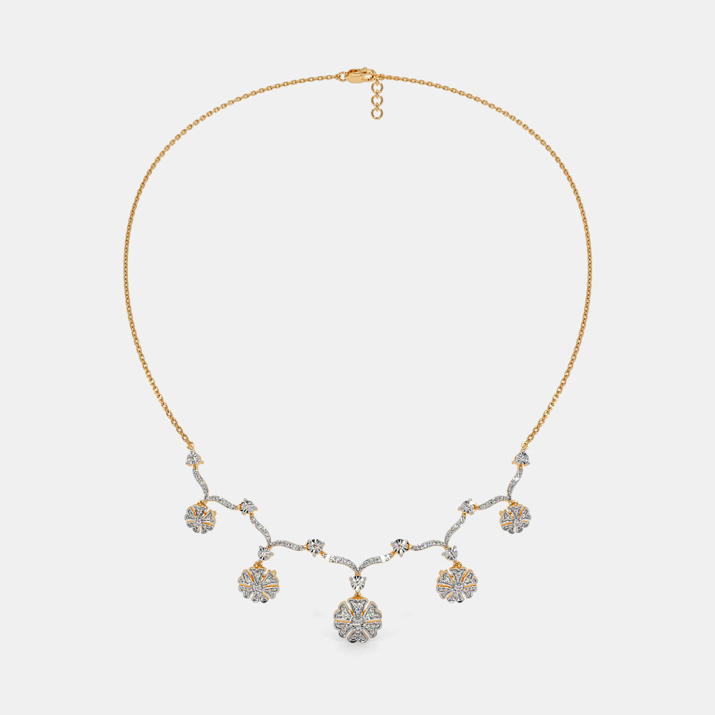 Glimmer in Grace: Premium Diamond Necklace