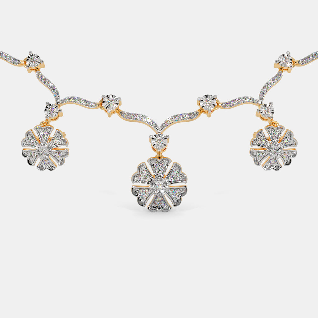 Glimmer in Grace: Premium Diamond Necklace