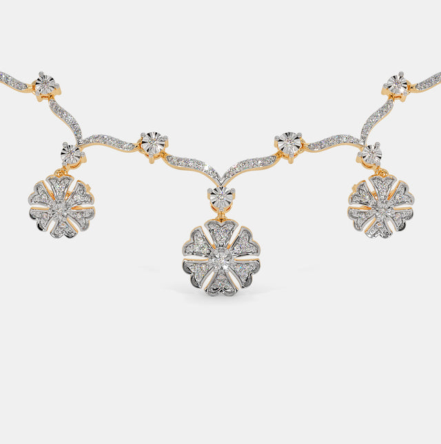 Glimmer in Grace: Premium Diamond Necklace