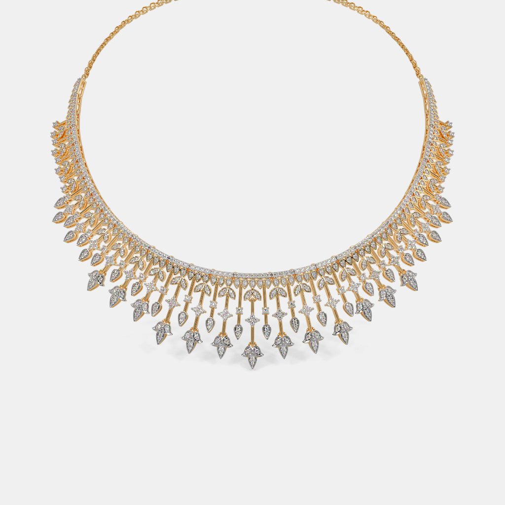 Radiant Reflections: Diamond Necklace Perfection