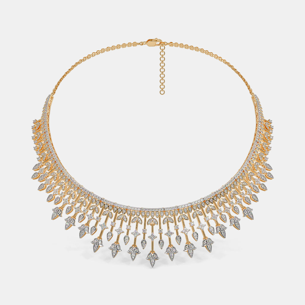 Radiant Reflections: Diamond Necklace Perfection