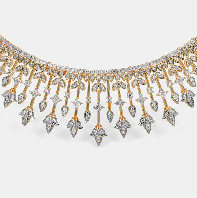 Radiant Reflections: Diamond Necklace Perfection