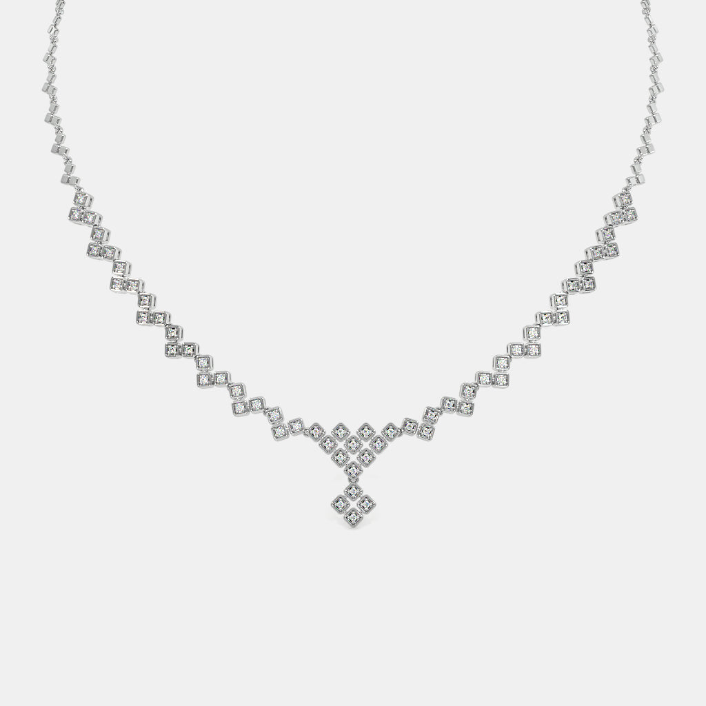 Gleam with Glamour: Stunning Diamond Necklace