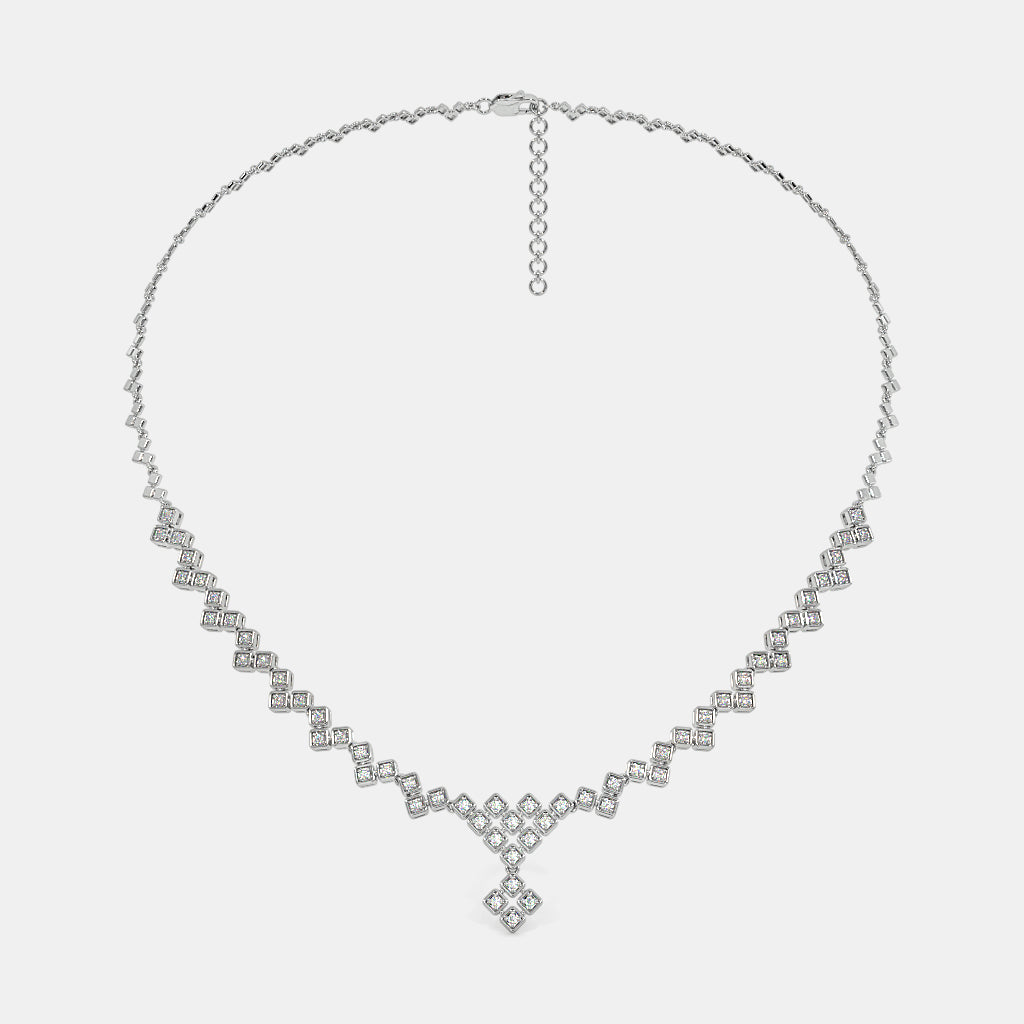 Gleam with Glamour: Stunning Diamond Necklace