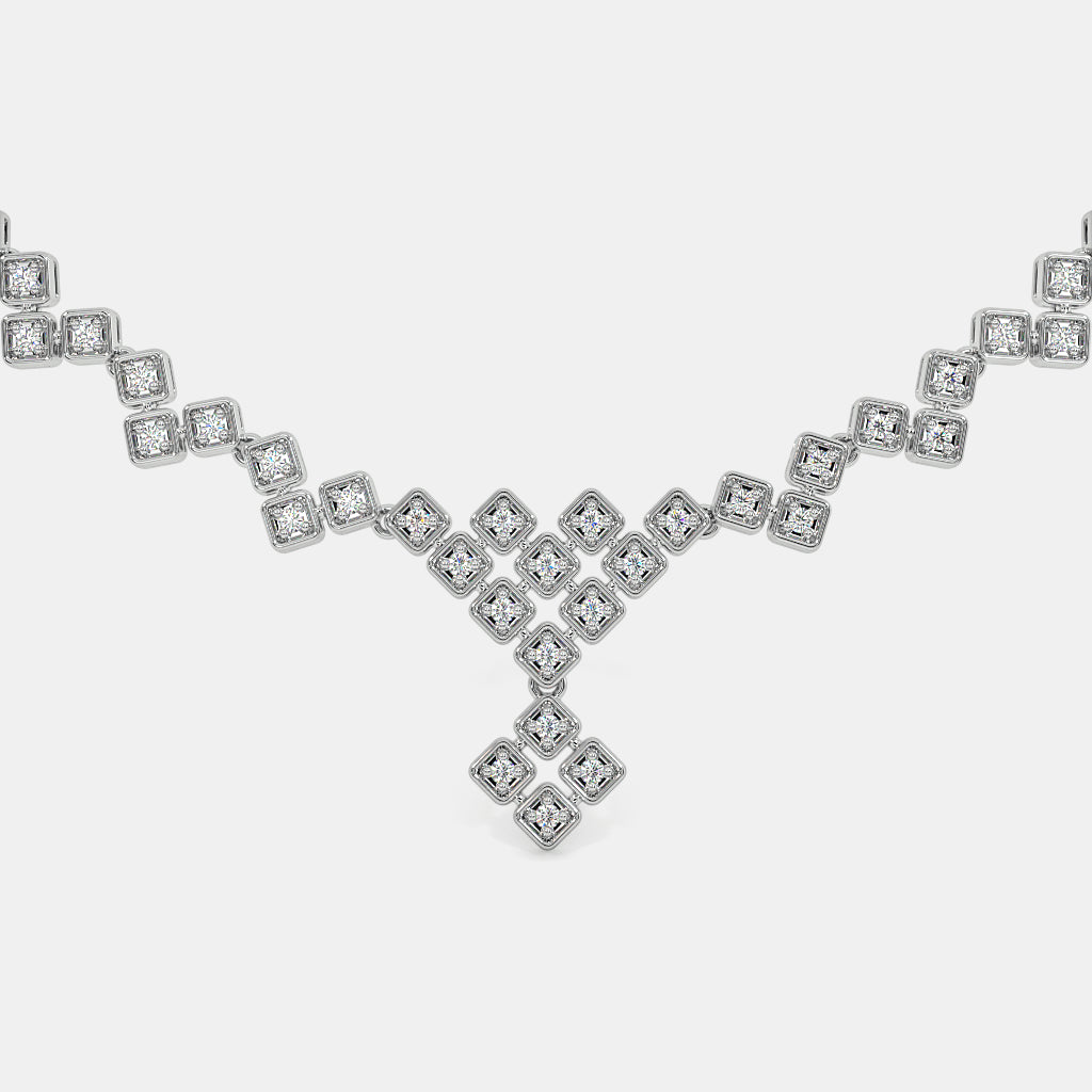 Gleam with Glamour: Stunning Diamond Necklace