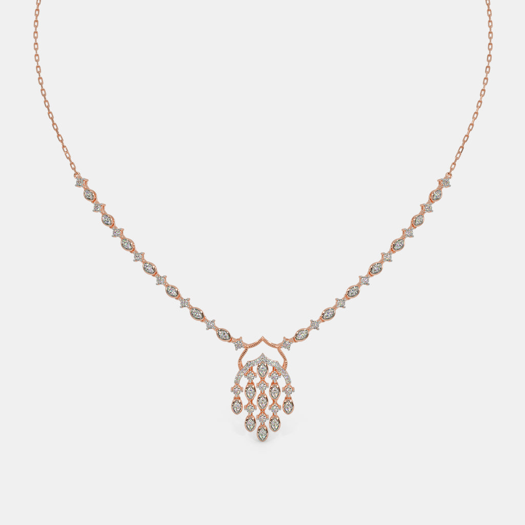 Luxe Radiance: Exquisite Diamond Necklace