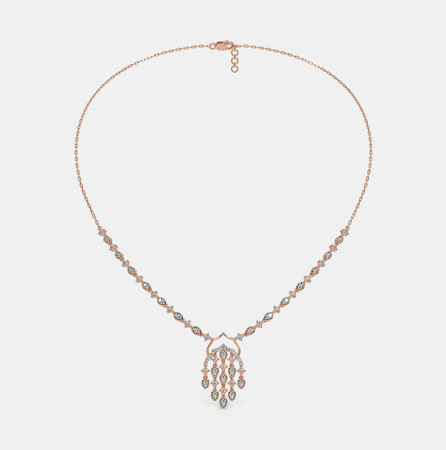 Luxe Radiance: Exquisite Diamond Necklace