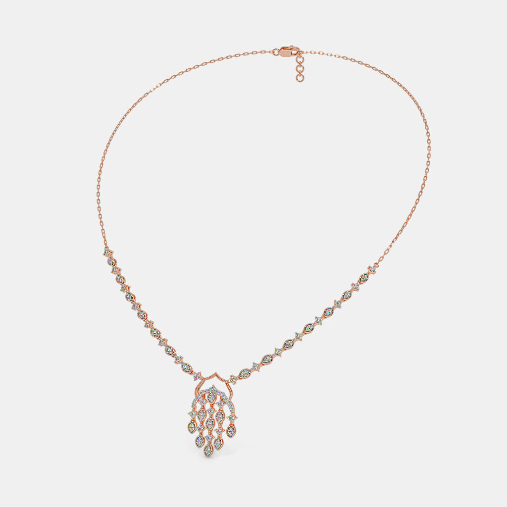 Luxe Radiance: Exquisite Diamond Necklace