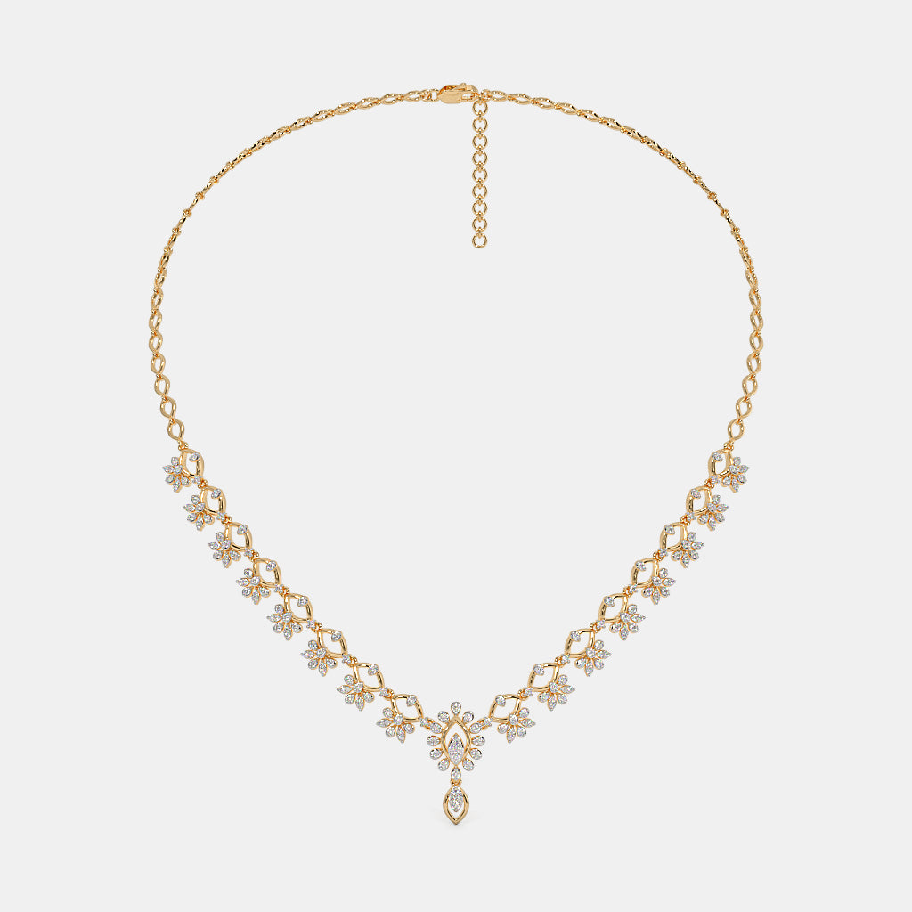 Glistening Grandeur: Diamond Necklace Elegance