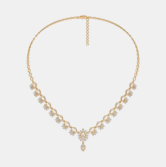 Glistening Grandeur: Diamond Necklace Elegance
