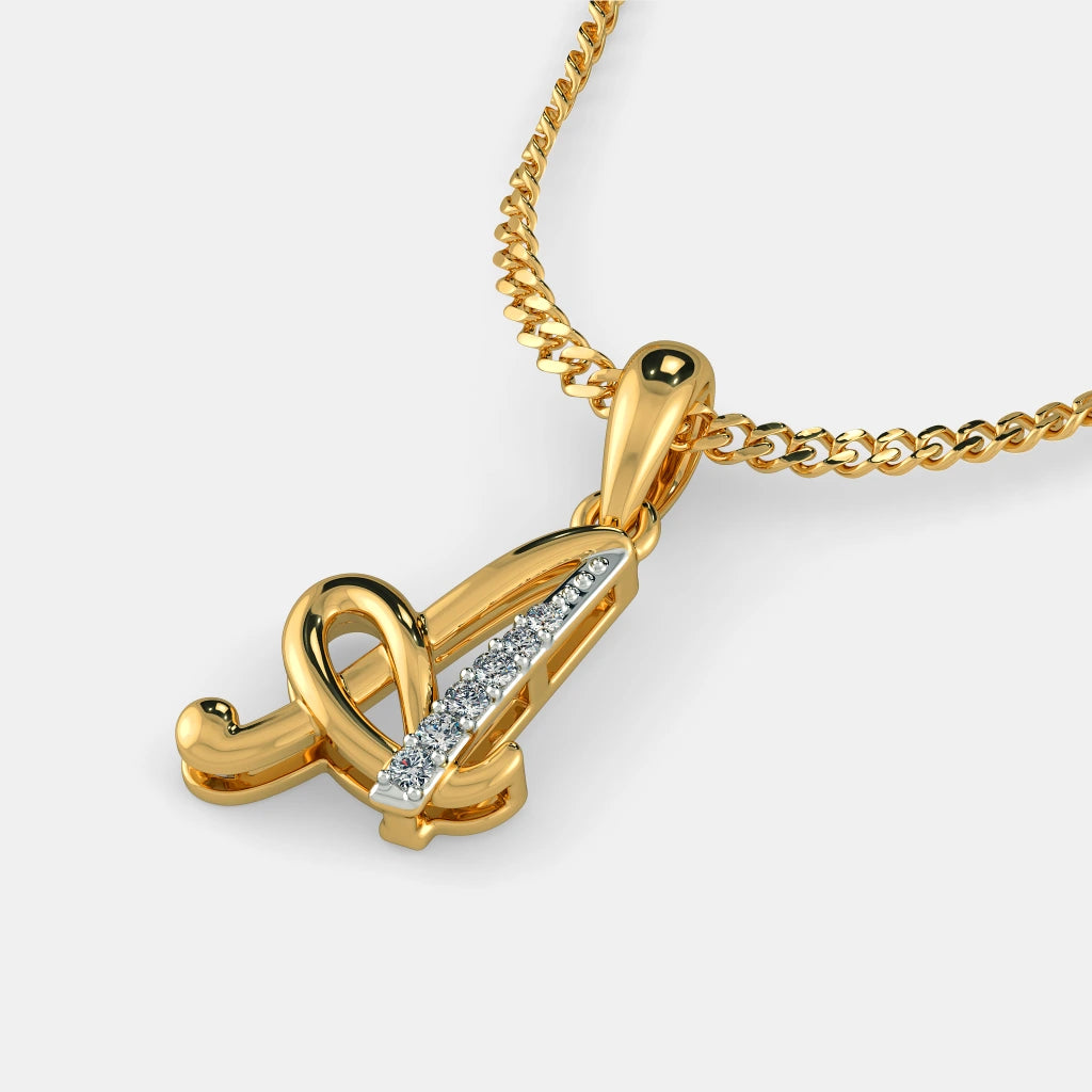 A Touch of Grace: The Serene A Pendant