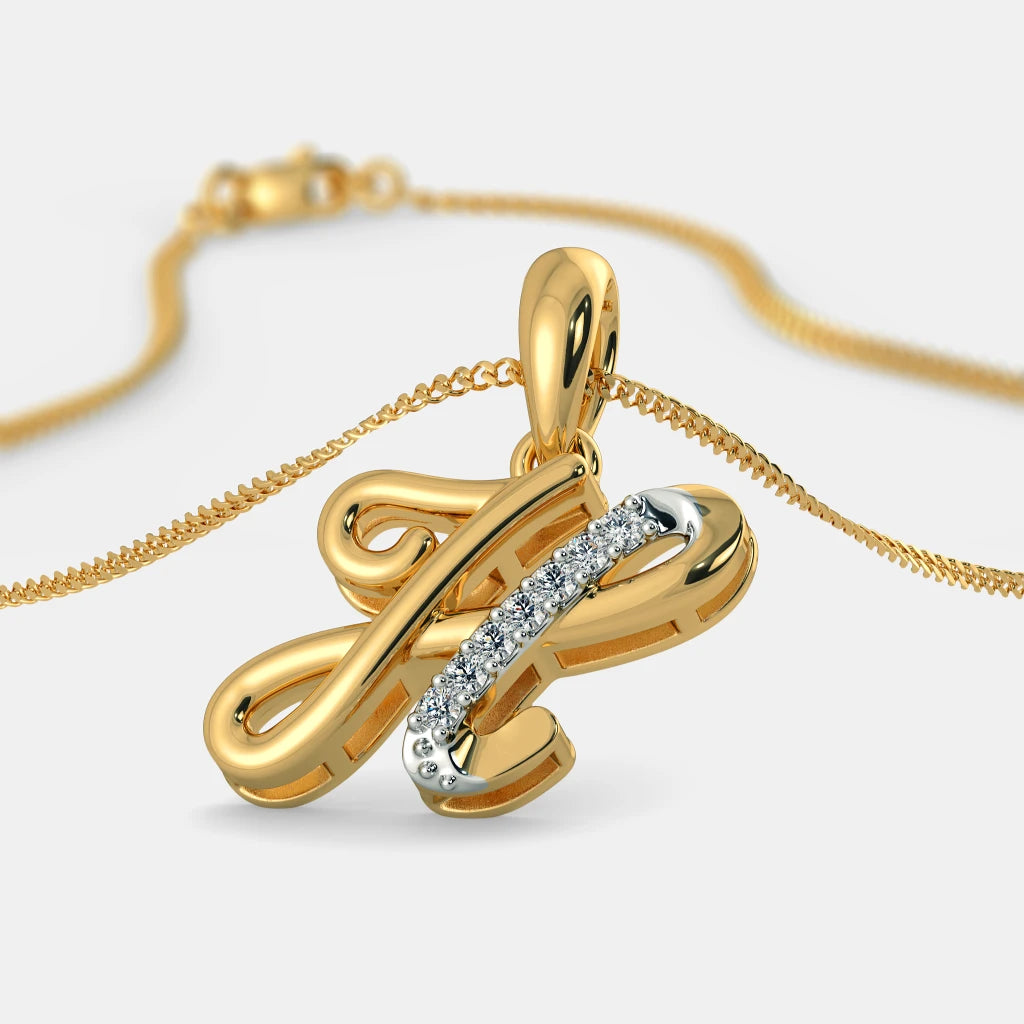 Elegance and Sophisticated: The Beautiful H Pendant