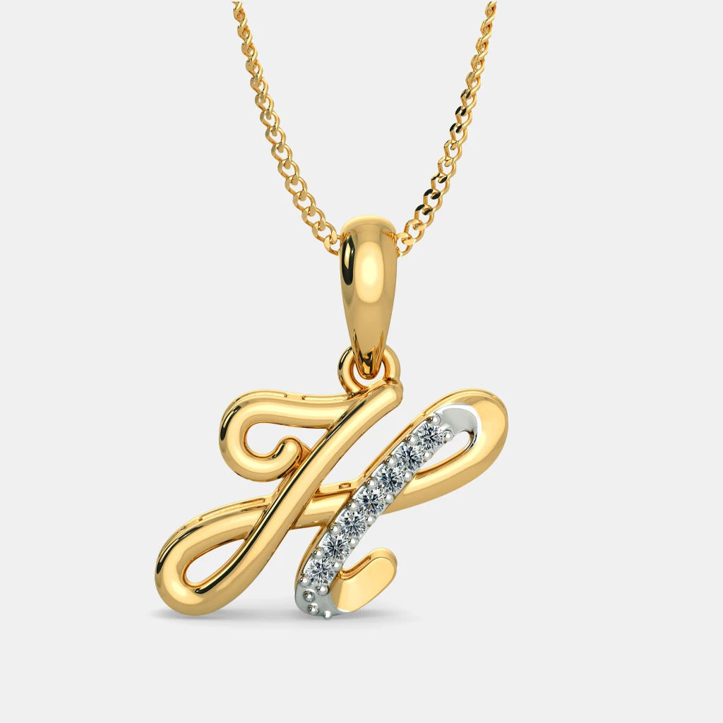 Elegance and Sophisticated: The Beautiful H Pendant