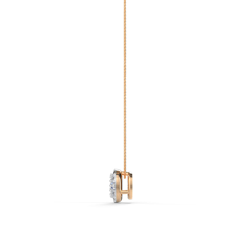 Solitaire Pendant with Halo Medallion
