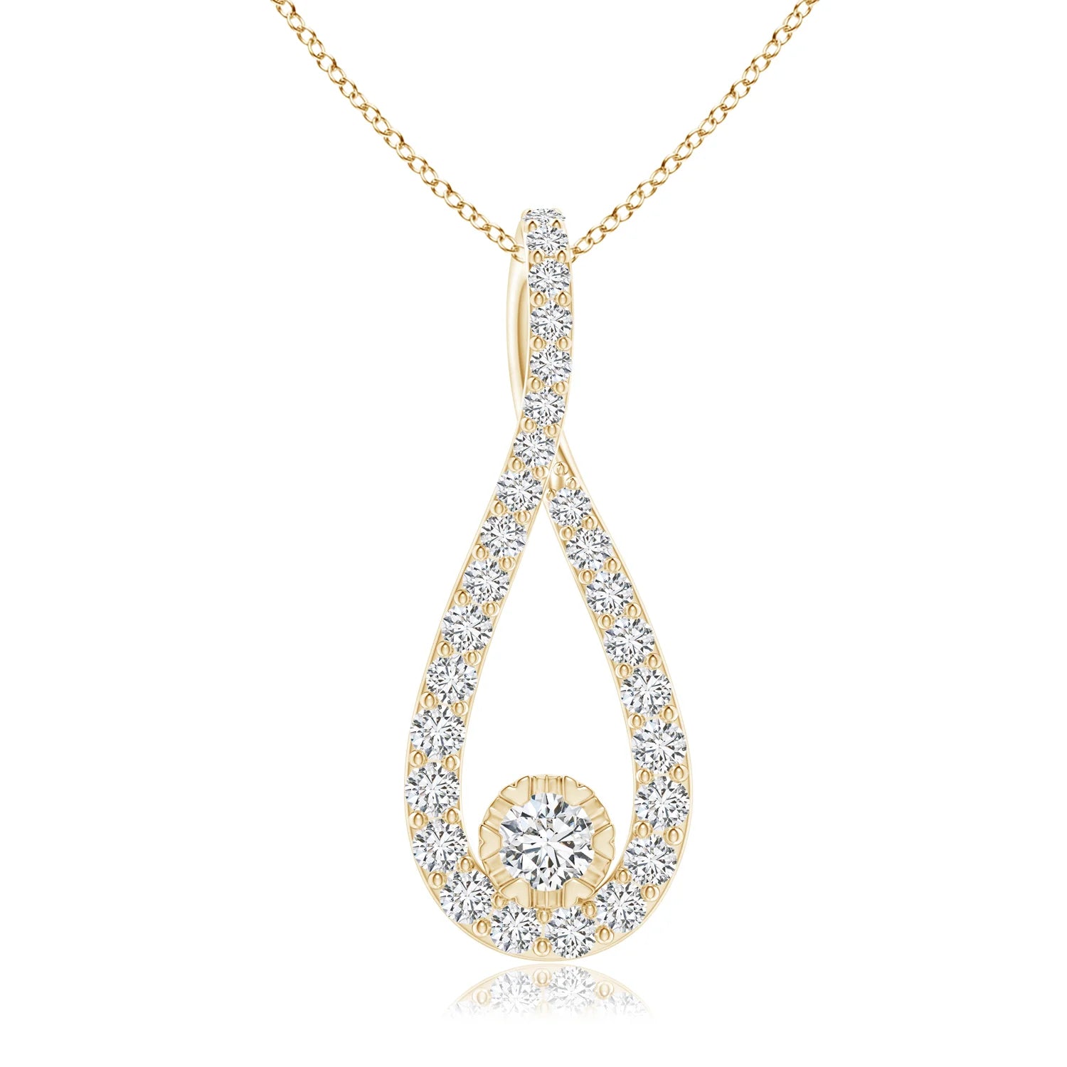 Infinity Loop Diamond Pendant