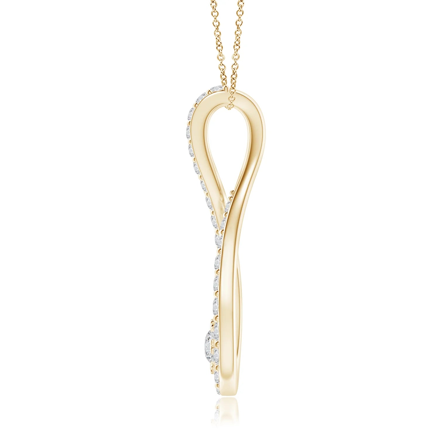 Infinity Loop Diamond Pendant