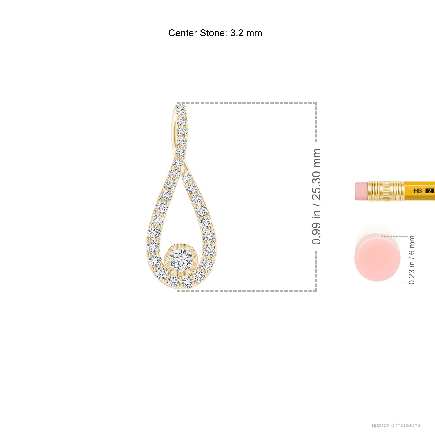 Infinity Loop Diamond Pendant