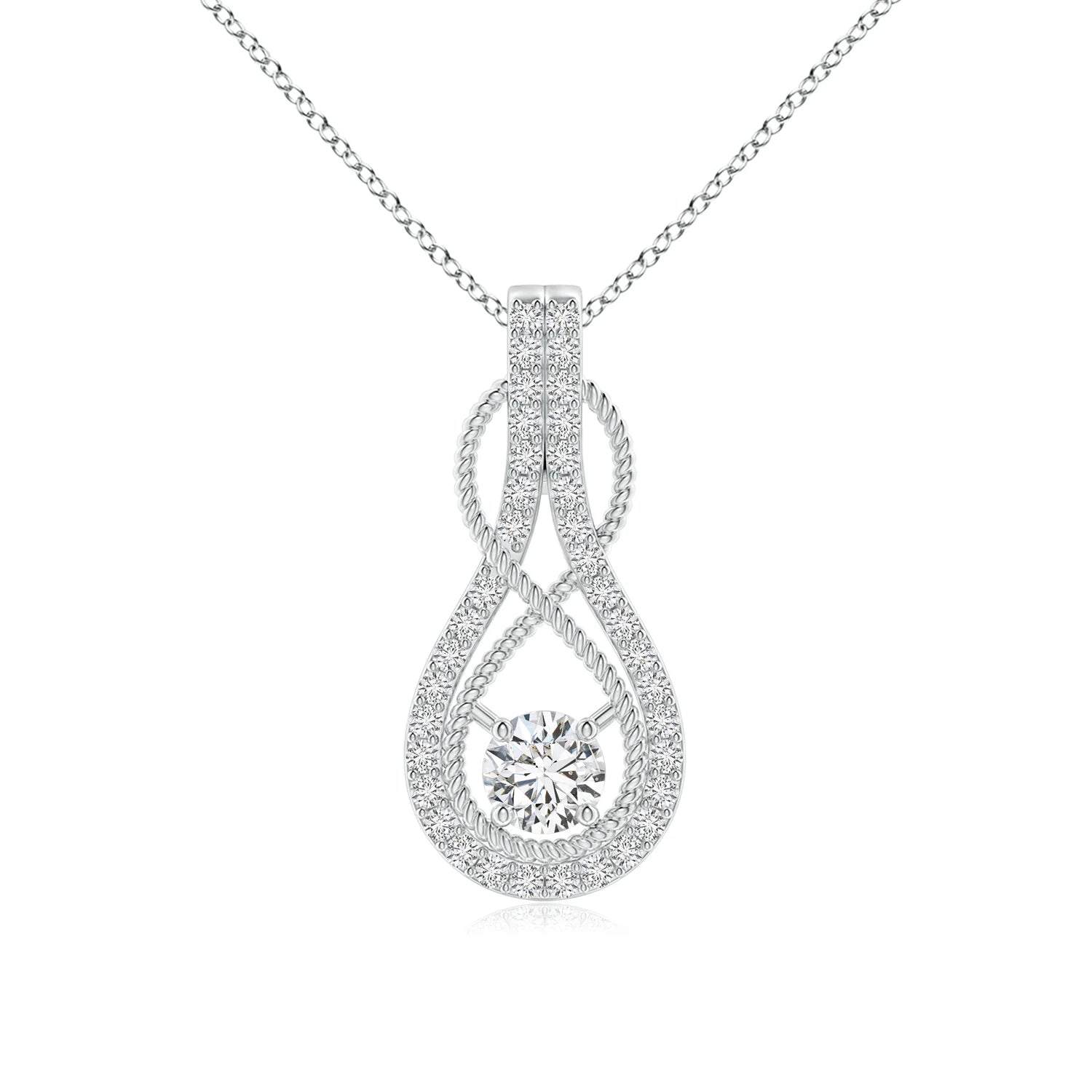 Infinity Rope Diamond Pendant