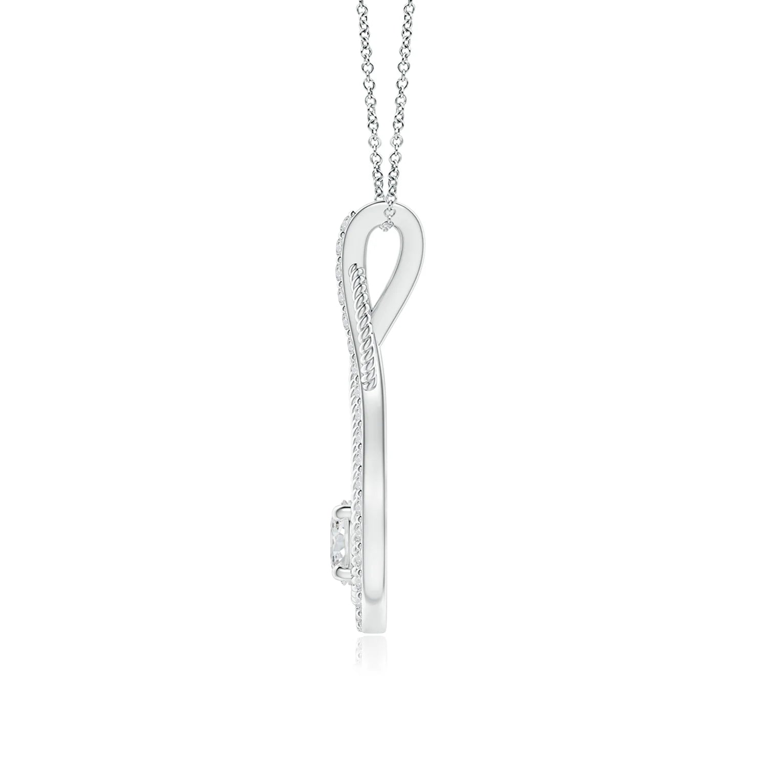 Infinity Rope Diamond Pendant