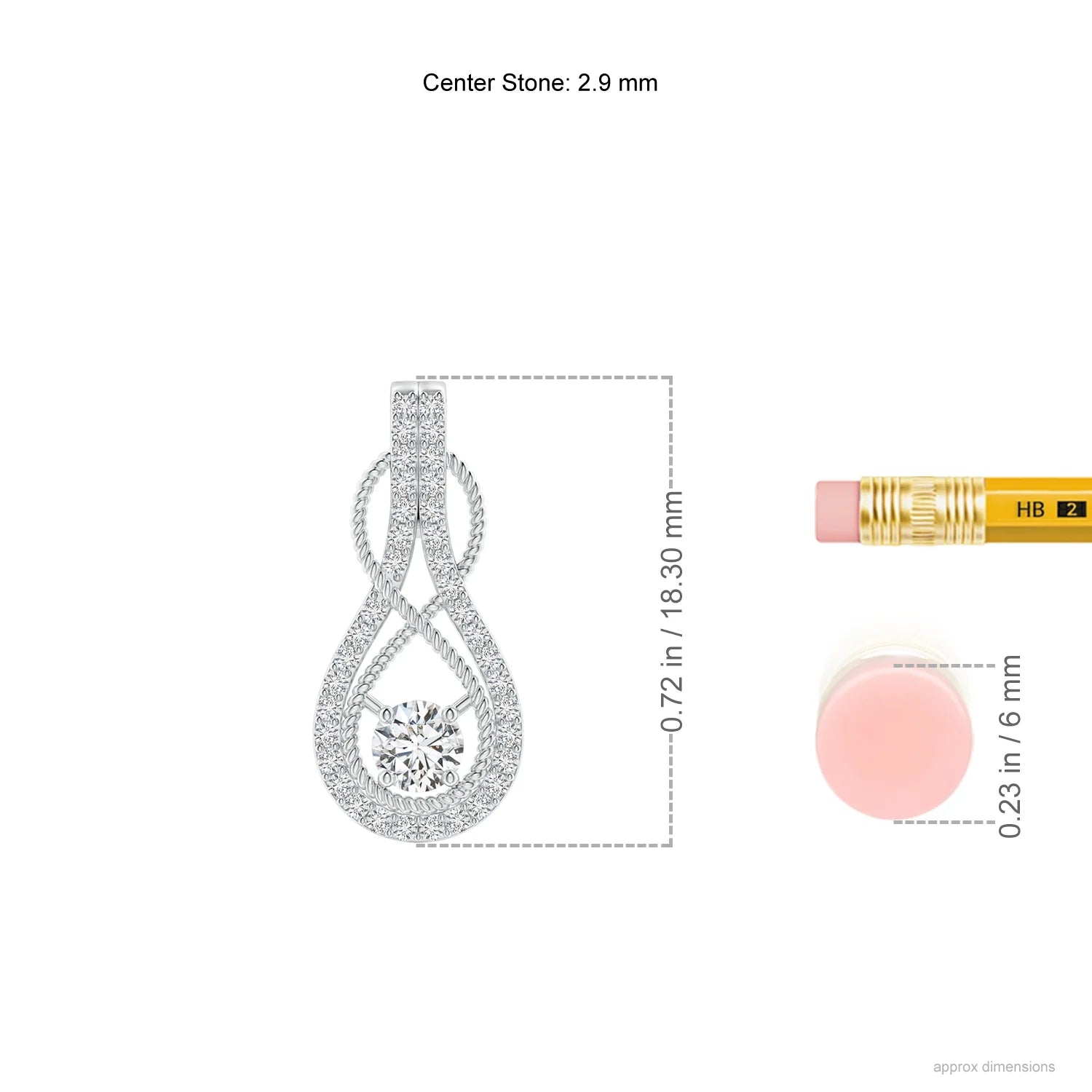 Infinity Rope Diamond Pendant