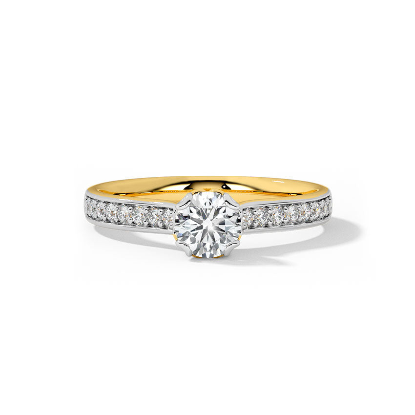Solitaire Diamond Band Ring
