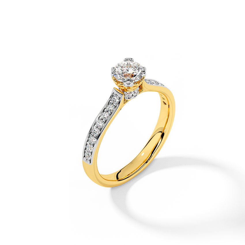 Solitaire Diamond Band Ring