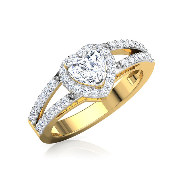 Solitaire with Elegant Band Ring