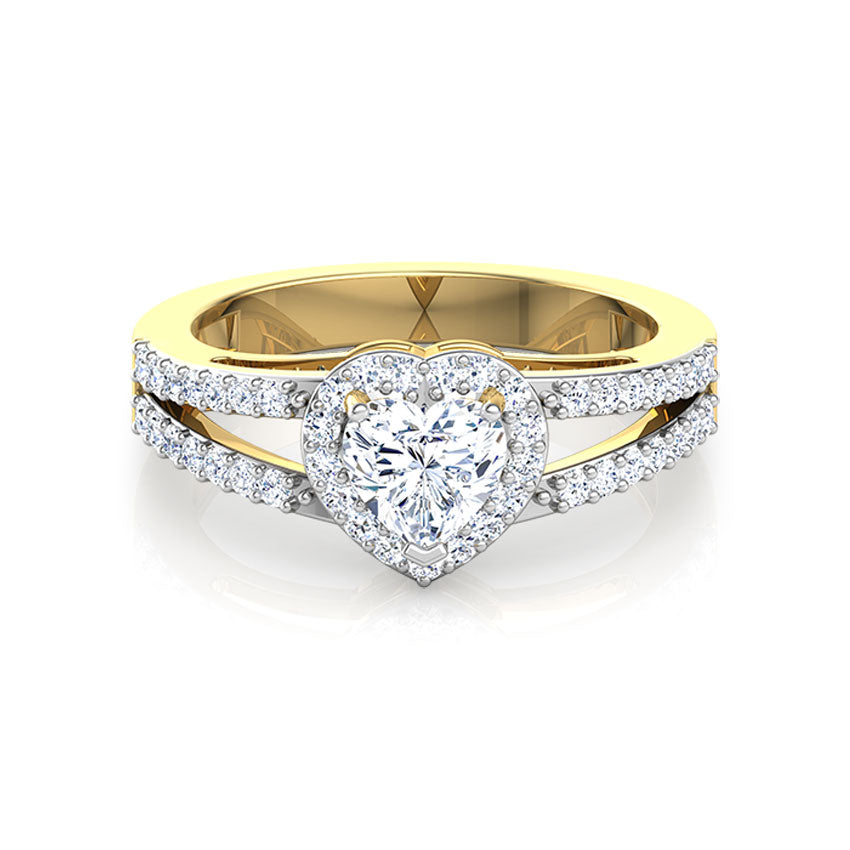 Solitaire with Elegant Band Ring