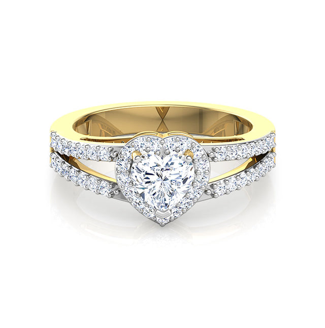 Solitaire with Elegant Band Ring