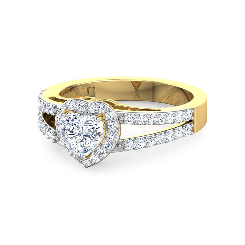Solitaire with Elegant Band Ring