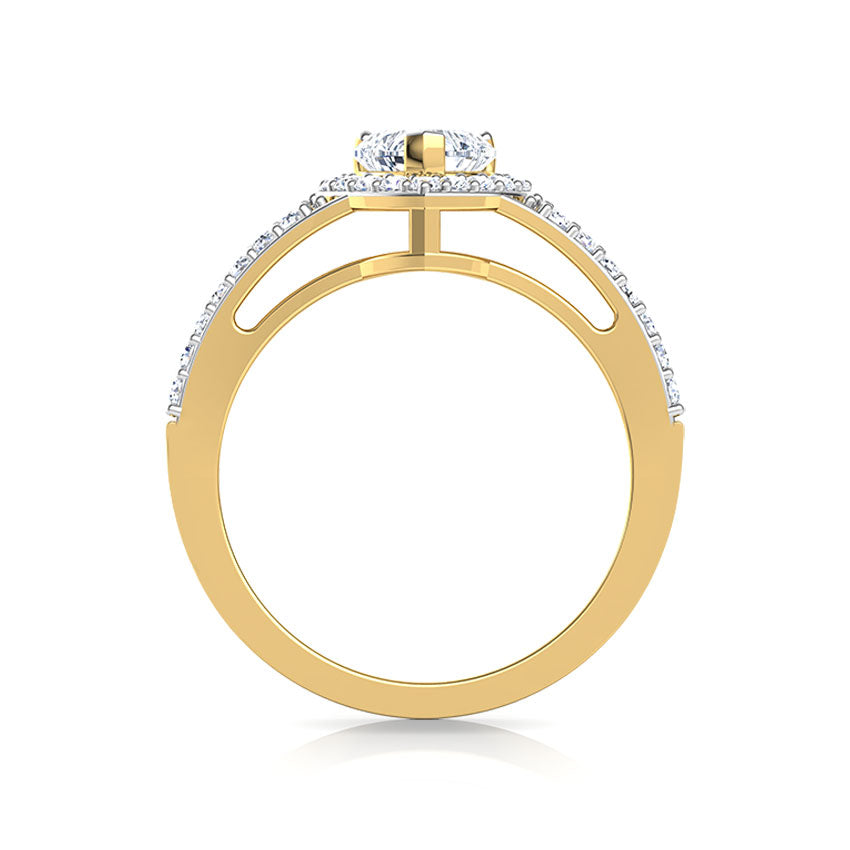 Solitaire with Elegant Band Ring