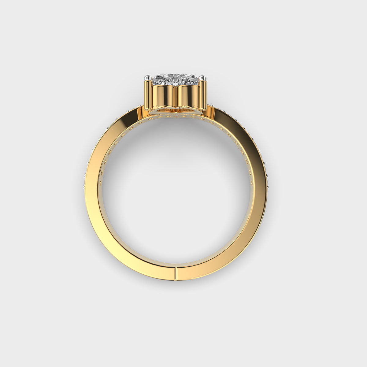 Solitaire Band for Everyday Wear Ring